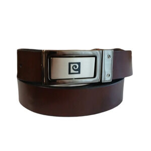NEW Pierre Cardin Men's Black or Brown Leather Belt Size 3X 44" Waist